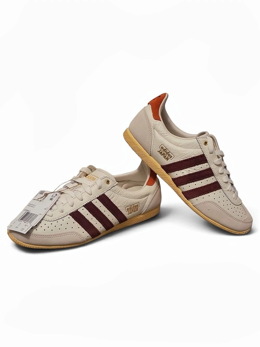 NEW Adidas Japan Sneakers in White & Burgundy US 7.5 NWT